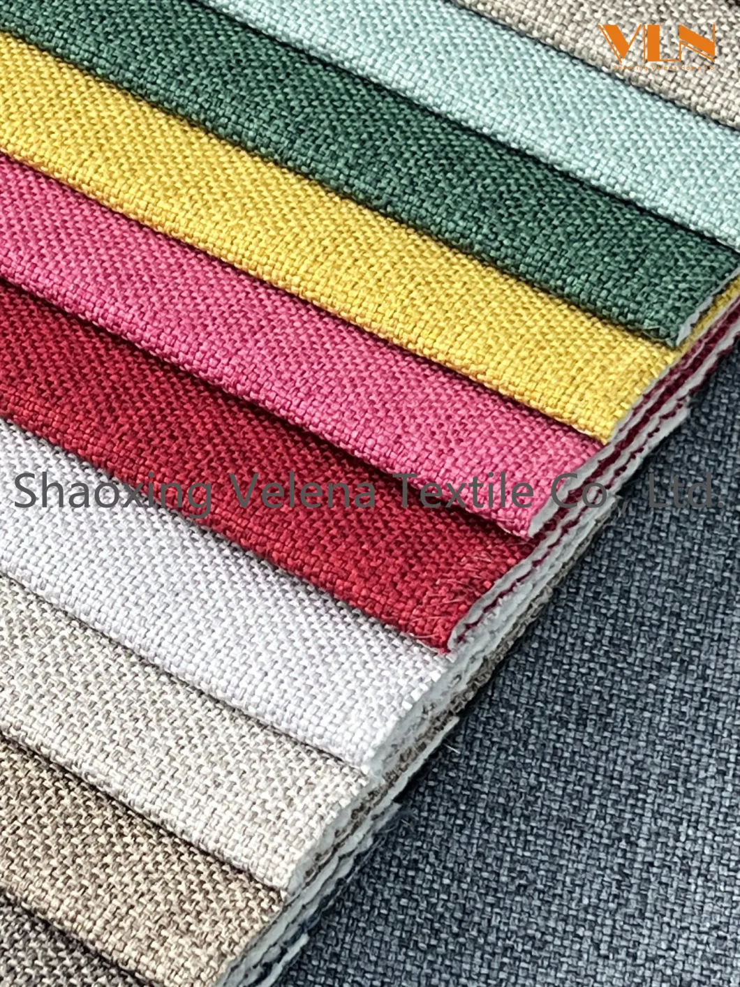 New Arrival Polyester Linen Look Fabric Upholstery Furniture Sofa Curtain Home Textile High Quality China Factory