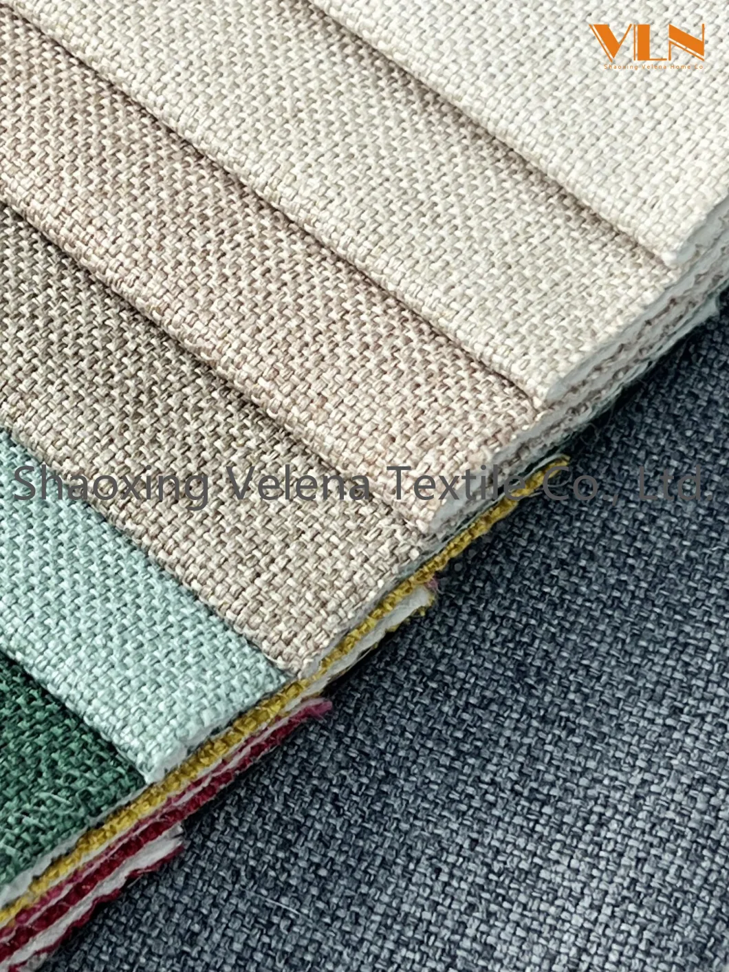 New Arrival Polyester Linen Look Fabric Upholstery Furniture Sofa Curtain Home Textile High Quality China Factory