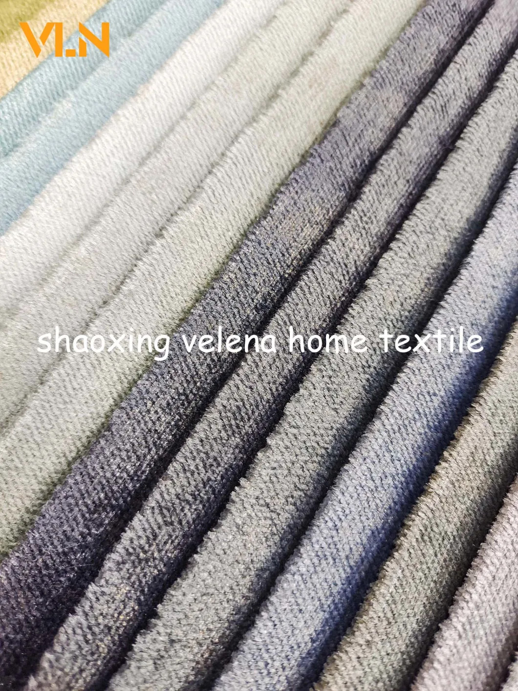 China Manufacturer 100% Polyester Jaguar Dyeing with Colorful Bronzing Foil Upholstery Textile Sofa Fabric