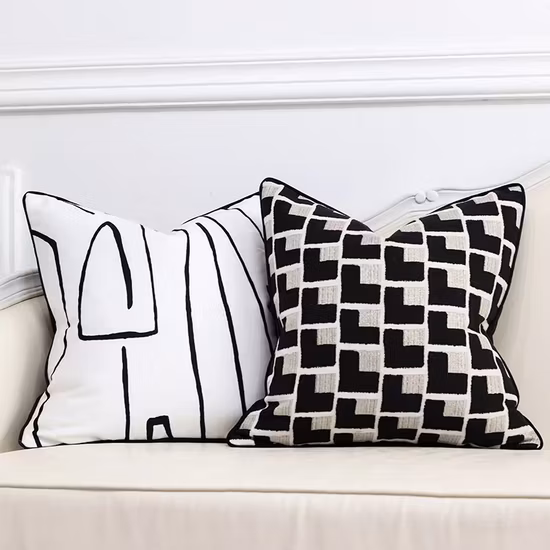 Vendita calda Tessili per la casa Morbido tessuto jacquard in ciniglia di poliestere al 100% per la decorazione del cuscino del cuscino della sedia del divano