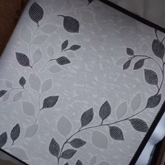 Vendite calde Prodotto Cortinas per uso domestico di alta qualità Modello Hojitas Tessuto per tende jacquard 100% poliestere
